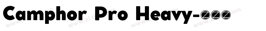 Camphor Pro Heavy字体转换